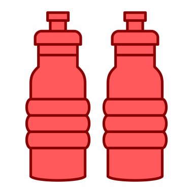 Şişe simgesi. Web için su içeceği vektör simgelerinin basit çizimi