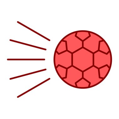 futbol topu ikonu vektör illüstrasyon tasarımı