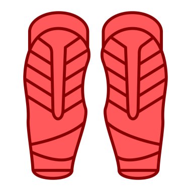 Beyaz arkaplanda kırmızı spor ayakkabı simgesi