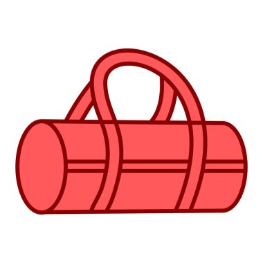 kırmızı çizgi spor ekipmanları ikon vektör illüstrasyon tasarımı