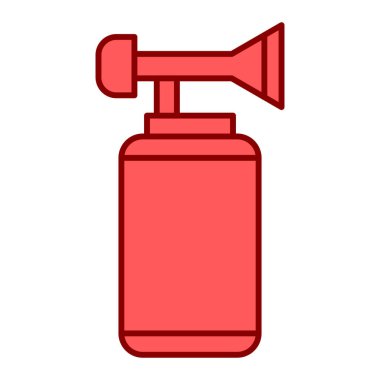 Su söndürme ikonu. Ağ için yangın hortumu vektör simgelerinin özet çizimi