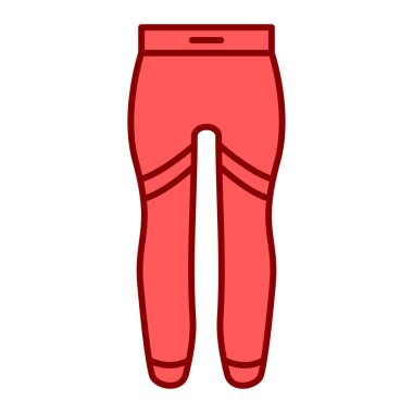 Pantolon ikonu. Web için kıyafet vektör simgelerinin basit illüstrasyonu