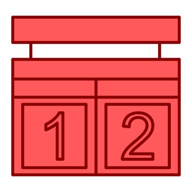 Takvim simgesi vektör illüstrasyonu