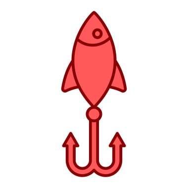 roket ikonu vektör illüstrasyonu