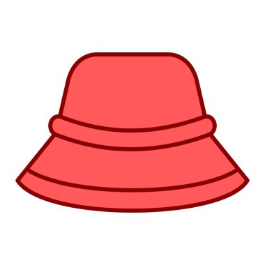 Şapka ikonu. beyaz arkaplanda izole edilmiş web tasarımı için insan vektör sembolü stok elementleri çizgi filmi