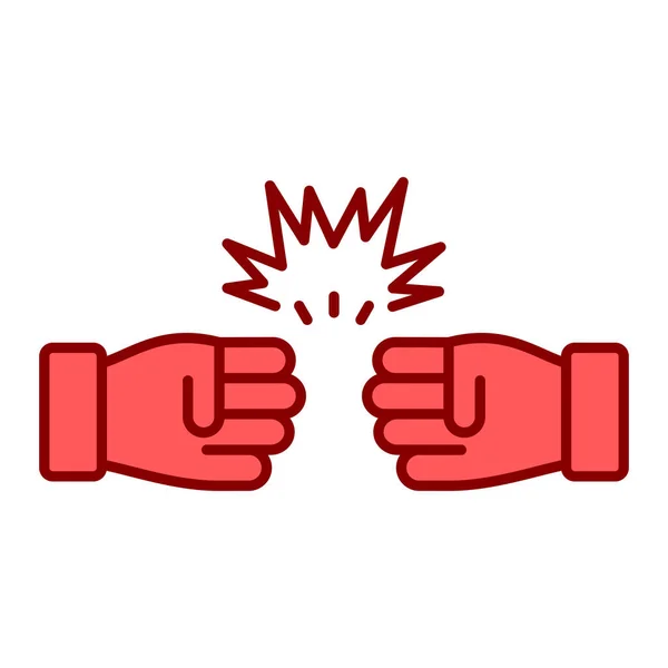 Yumruk simgesi. El çizimi çizimi çizimi. izole vektör işareti sembolü