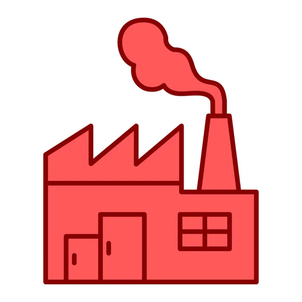 Návrh Vektorové Ilustrace Tovární Budovy — Stockový vektor