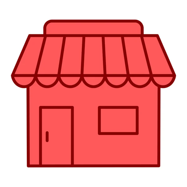 Loja Ícone Web Ilustração Simples — Vetor de Stock