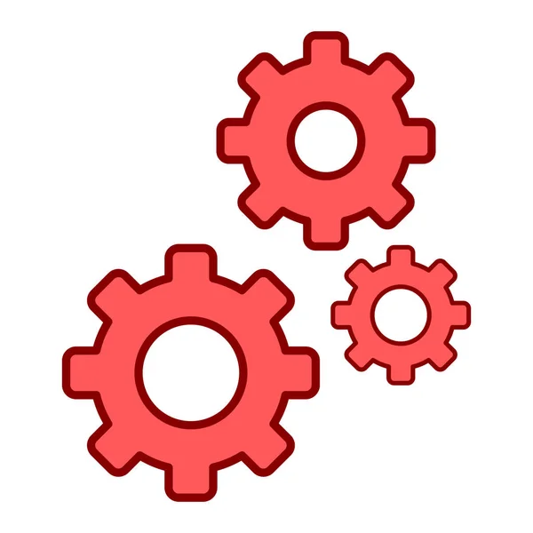 Gear Icon Vector Illustration — Stock Vector