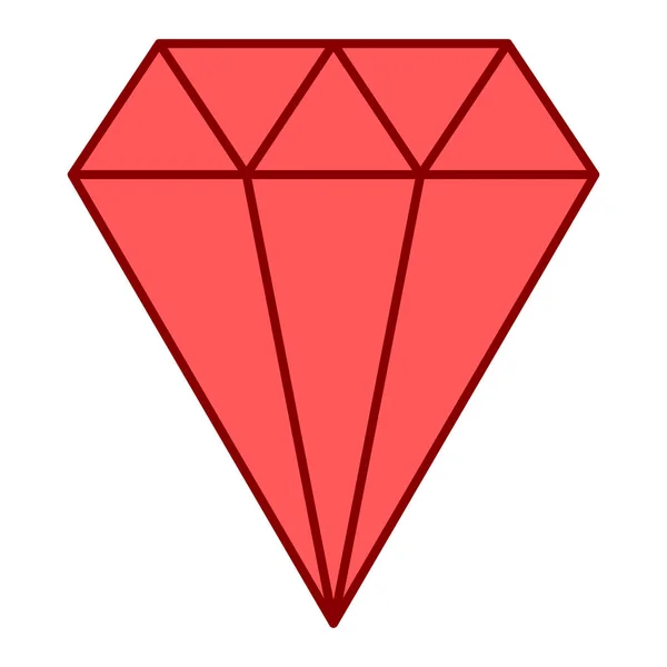 Diamant Symbol Vektor Illustration — Stockvektor