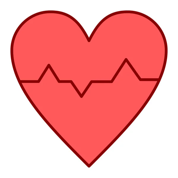 Corazón Forma Icono Vector Ilustración Diseño — Vector de stock