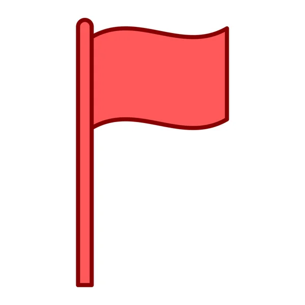 Εικονογράφηση Διανύσματος Εικονιδίου Σημαίας — Διανυσματικό Αρχείο