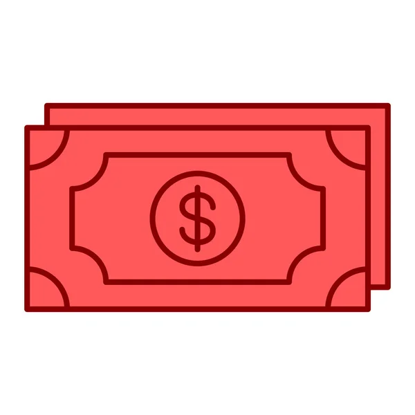 Argent Cash Icône Vectoriel Illustration — Image vectorielle