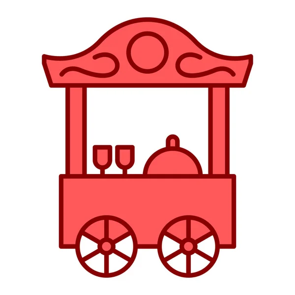 Picnic Cart Food Drink Vector Illustration Design — Stock Vector