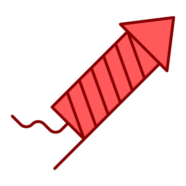 Cohete Icono Vector Ilustración Diseño Gráfico — Vector de stock