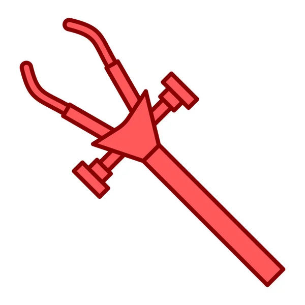 Red White Vector Illustration Hammer — Stock Vector