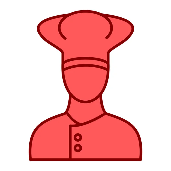 Chef Con Icono Sombrero Ilustración Vectorial — Vector de stock