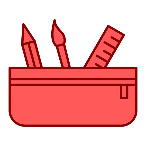 Bleistift Und Radiergummi Icon Vektor Illustration Design — Stockvektor