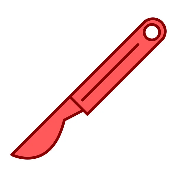 Kitchen Knife Icon Outline Illustration Tool Vector Icons Web — ストックベクタ