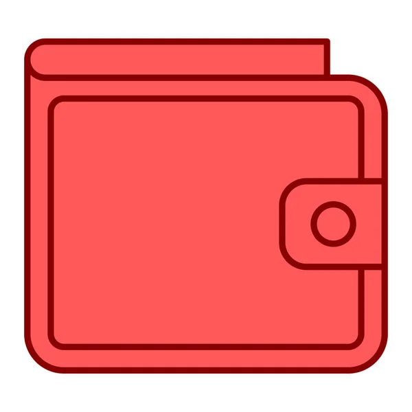 Значок Бумажника Простая Иллюстрация Иконок Вектора Кошелька Сети — стоковый вектор