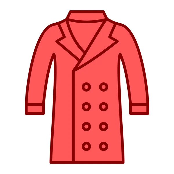 ジャケットアイコン ウェブのための服のベクトル記号の簡単なイラスト — ストックベクタ