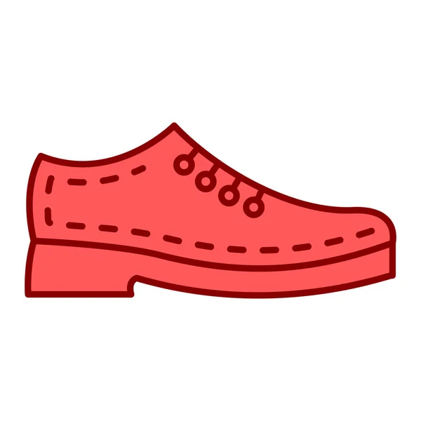 Icono Del Zapato Esquema Ilustración Los Iconos Del Vector Bota — Vector de stock