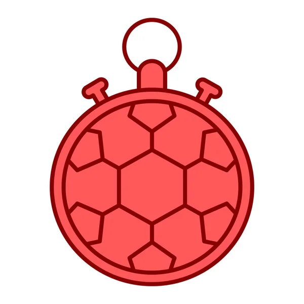 Boule Avec Ruban Rouge Illustration Vectorielle Étoile Graphisme — Image vectorielle