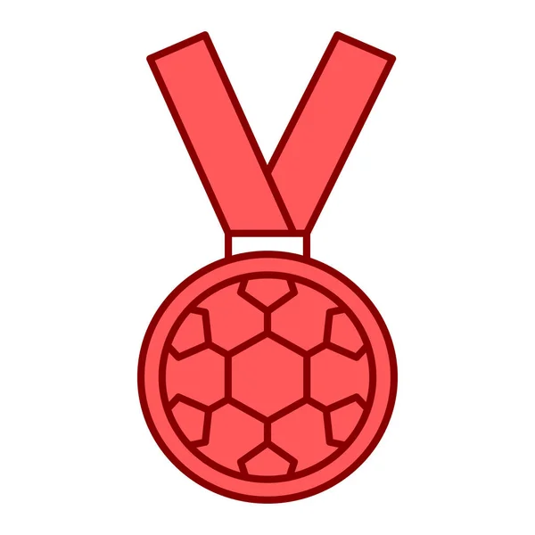 Medal Piłki Nożnej Wektor Ilustracji Projektu — Wektor stockowy
