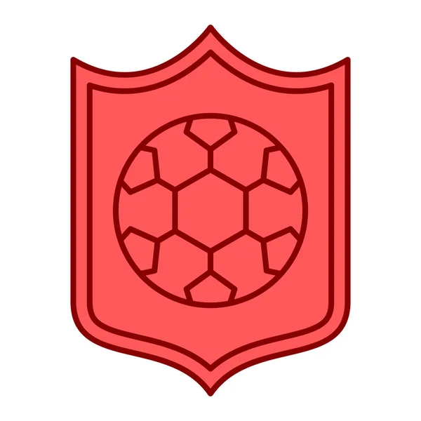 Pelota Fútbol Icono Vector Ilustración Diseño Gráfico — Vector de stock