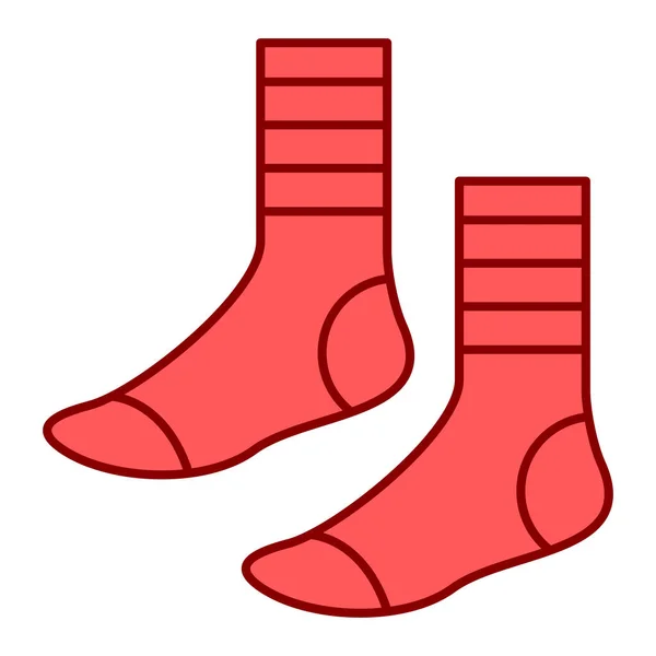 Vektor Illustration Einer Roten Socke — Stockvektor