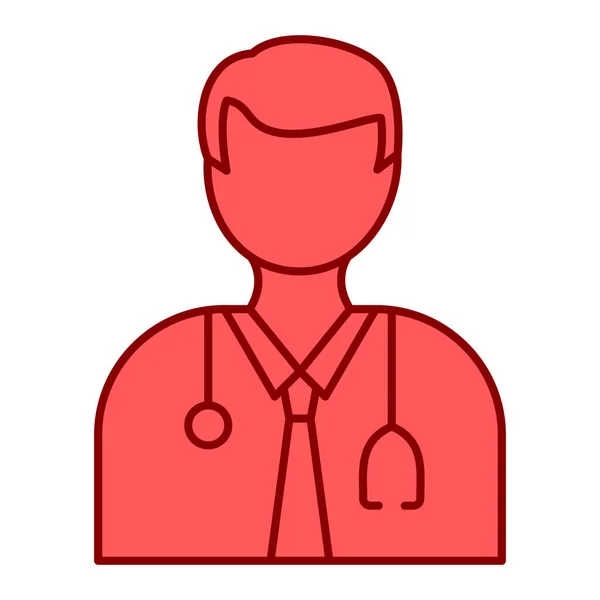 Médico Avatar Ícone Vetor Ilustração Design Gráfico —  Vetores de Stock