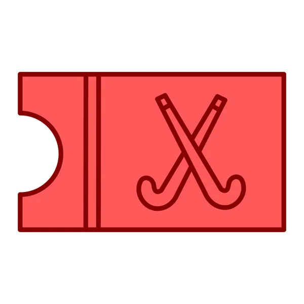 Illustration Vectorielle Une Icône Ligne Rouge Blanche — Image vectorielle