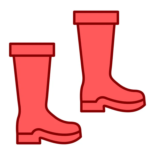 Stiefel Symbol Vektorillustration — Stockvektor