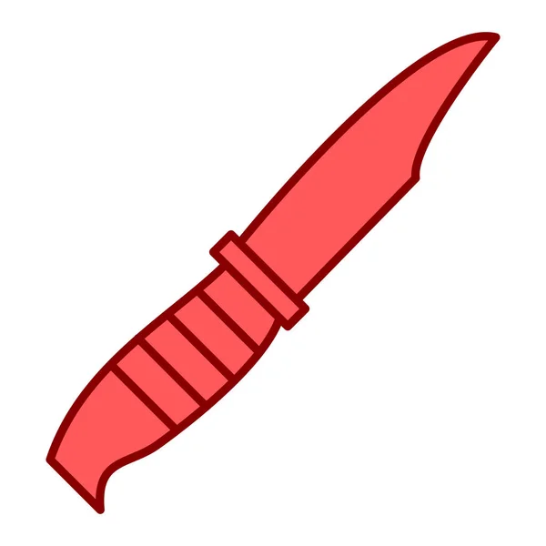Значок Ножа Простая Иллюстрация Векторных Значков Кинжала Сети — стоковый вектор