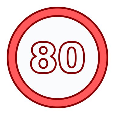 Yol işareti simgesi. vektör illüstrasyonu