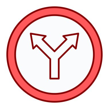 Yol simgesi vektörü, illüstrasyon