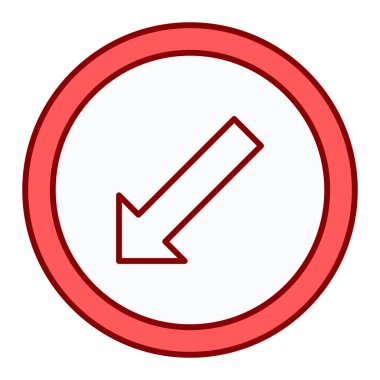 Web ve mobil uygulama tasarımınız için beyaz arkaplanda izole edilmiş ok işareti simgesi vektörü, kapatma logosu