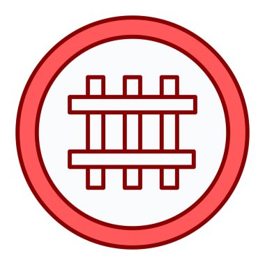 Kapı simgesi, vektör illüstrasyonu basit tasarım