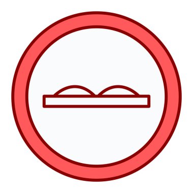 Modern yol simgesinin vektör illüstrasyonu 