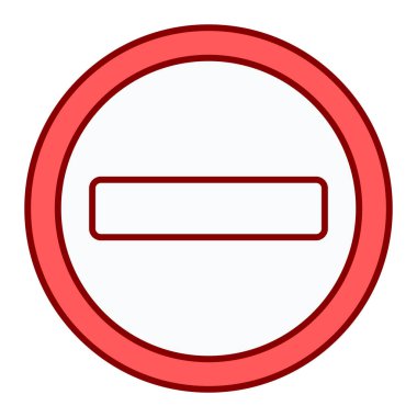 Giriş işareti simgesi yok. vektör illüstrasyonu