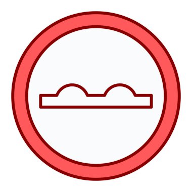 Yol işaretinin vektör illüstrasyonu