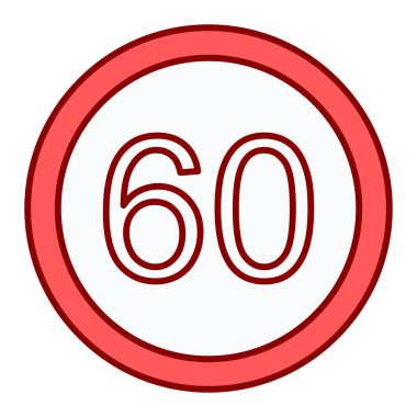 Modern yol simgesinin vektör illüstrasyonu 