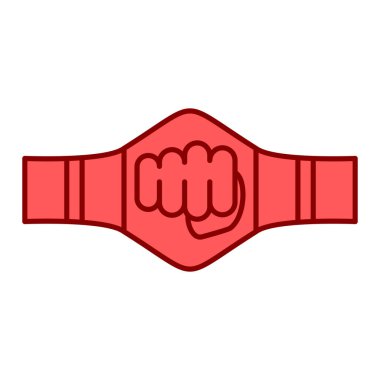 Boks kemeri, web simgesi basit illüstrasyon