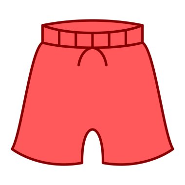 İnsan şortlarının vektör illüstrasyonu