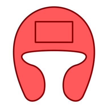 Kask, web simgesi basit illüstrasyon