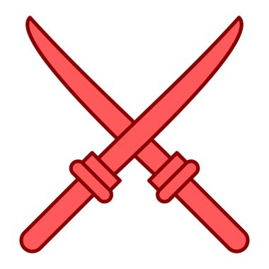 Kılıç simgesi. vektör illüstrasyonu