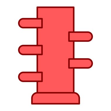 Su borusu simgesi. Web için bira ısıtıcı vektör simgelerinin özet çizimi