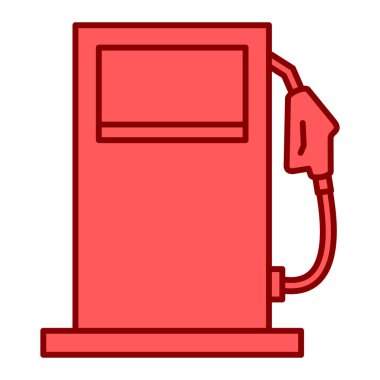 Benzin istasyonu ikonu. vektör illüstrasyonu