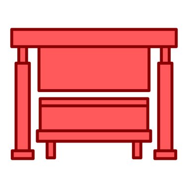 bank ikonu vektör illüstrasyonu