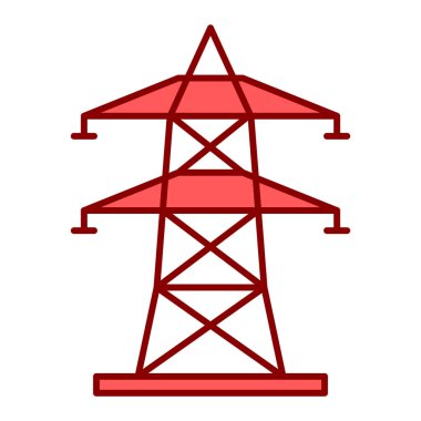 Elektrik ve enerji ikonunun vektör illüstrasyonu
